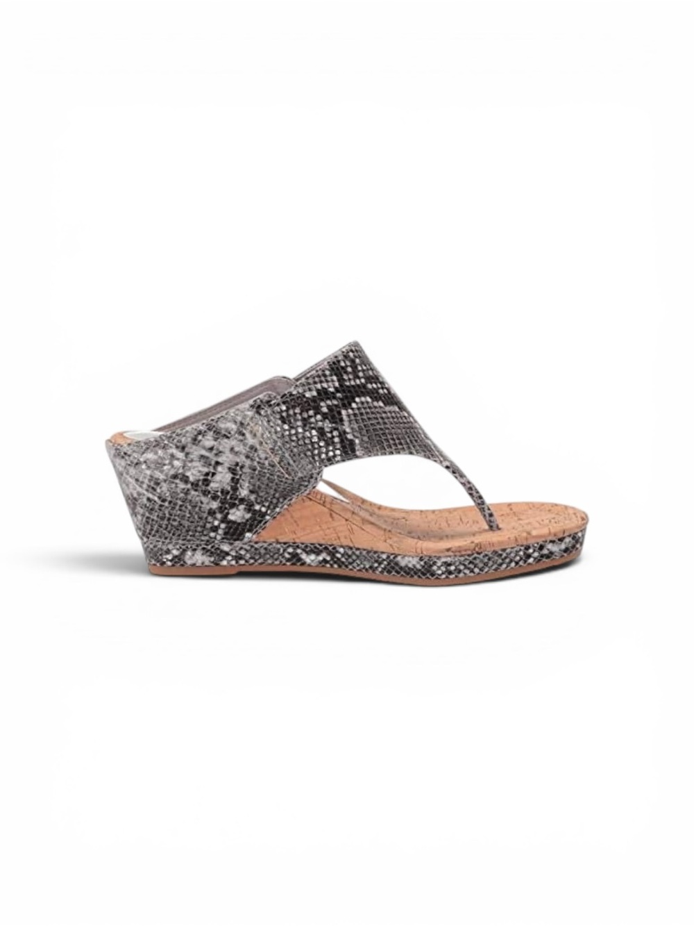 Donald Pliner Malone Snake Print Wedge Sandal Sz 7